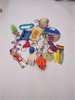 Novelty keychains, 14 pieces