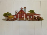 46 inch vintage plastic barn yard wall decor. A