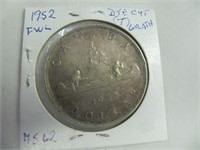 1952 $1 CDN COIN