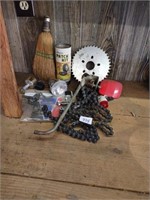Tire patch kit, bicycle chain/parts and more