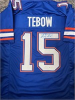 Gators Tim Tebow Signed Jersey with COA