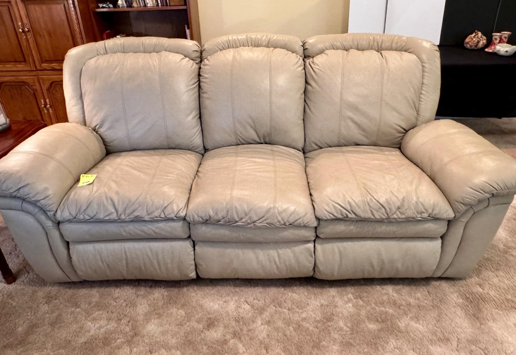 A Leather Sofa Recliner