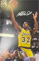Lakers Magic Johnson Signed 11x17 with COA