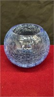Blue Glass Bowl/ Vase