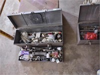 Popular mechanics toolbox with plumbing supplies