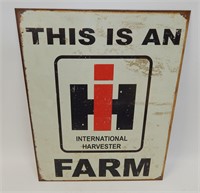 International Harvester IH Farm Sign