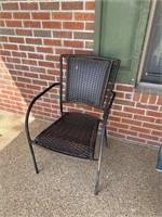 Pr of outdoor chairs