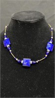 Set of 2 Blue Beaded Jewelry