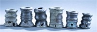 6 Spanish Colonial small bronze signaling cannons.