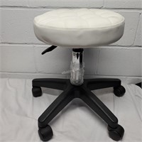 Off White rolling stool, New  - YA