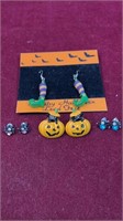 Lot of Halloween Earrings