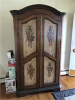 Paint decorated armoire