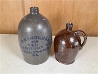 Hamilton Street Allentown stoneware jug