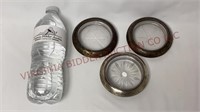 Frank M Whiting & Co Sterling Rim Coasters - 3