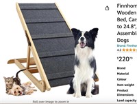 Finnhomy Adjustable Dog Ramp, Wooden Folding Dog