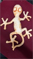 Vintage Stuffed Tie Die Gecko