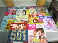 Lot of 10 Books on Scrapbooking Ideas, Creations