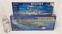 Russian Warship & USS Enterprise Sealed Model Kits