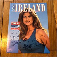 Autographed Kathy Ireland Workout Promo Brochure