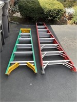 2 A frame Werner fiberglass ladders