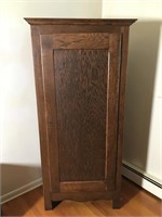 Antique oak tall cabinets great storage piece
