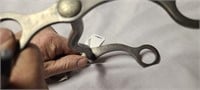 Crockett Iron Engraved Bit w/ Silver Buttons