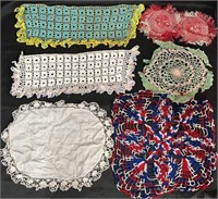 Lot of Miscellaneous Doilies and Crochet Runners