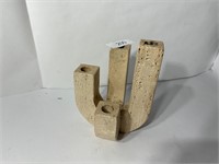 Italian Brutalist Vintage Four Arm Candle Stick