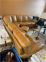 Custom leather couch