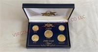 US Mint 2000 24K Gold Plated Presidential Coin Set