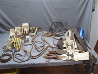 Lot Of Vintage Horse Saddle, Cinches & Rains