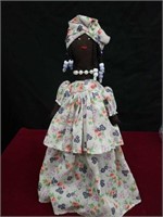 Vintage African Doll with Head Wrap