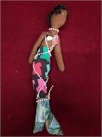 Vintage Handmade Ethnic Mermaid Doll