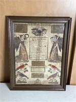 Pennsylvania-Dutch Fraktur dated 1833