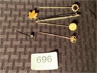 Vintage Stick Pins Masonic Sterling+