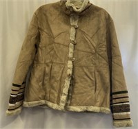 Tan Suede Button Up Jacket