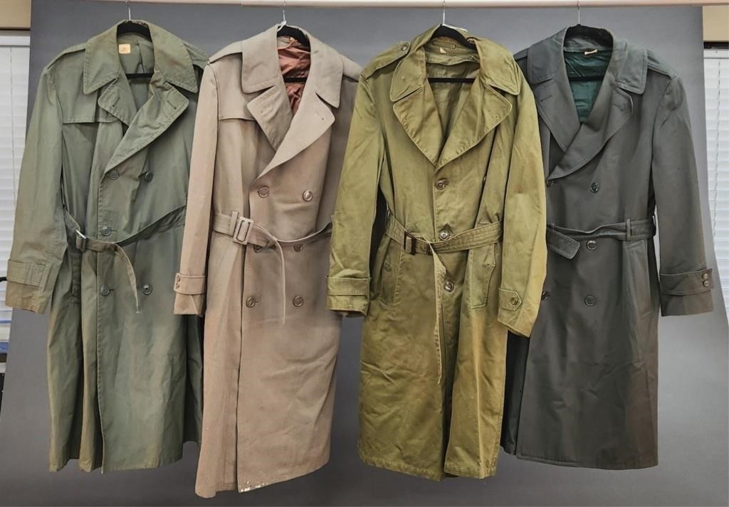 4 Cold War/ Vietnam War overcoats