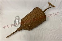Vintage Harvesting / Walking Stick Basket - 35" t