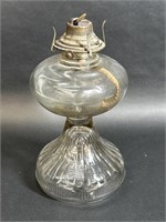 Tall Clear Glass Kerosene Oil Lamp Base