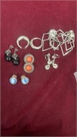 Lot of 6 Sets of Different Earrings