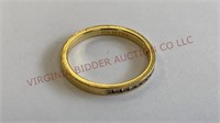 18K Yellow Gold Diamond Channel Anniversary Band