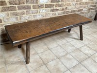 Solid wood oakwood bench