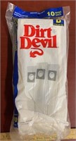 Dirt Devil Replacement Bags-10 Pack-New