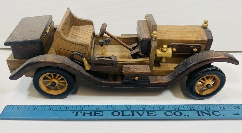 Vintage Wooden Model T Car