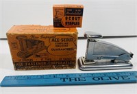 Vintage Ace Scout Stapling Machine w/ Staples