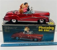 Vintage Photoing on Car Tin Toy ME360