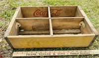 Vintage Yellow Coca-Cola 4 Slot Tray