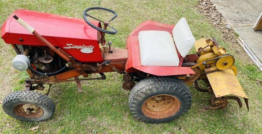 Vintage Simplicity 700 Tractor w/ Plow Attachment