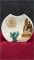 Round Ceramic Hand Painted Vase