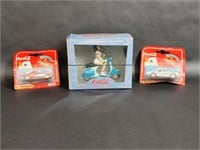 Coca-Cola Scooter & Two Coca-Cola Toy Cars
